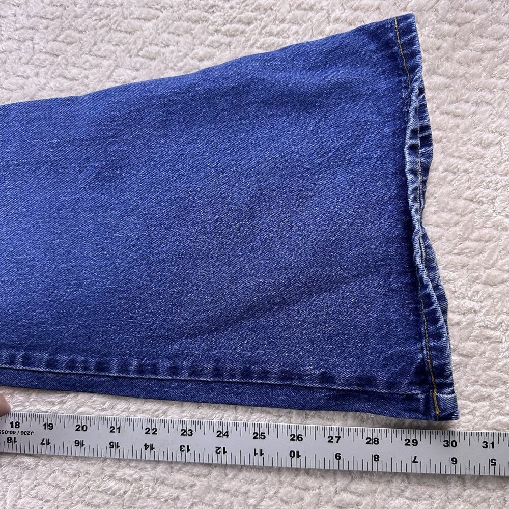 Vintage‎ 90s Paris Blues Women’s Mid Rise Flare Leg Jeans Size 7 Button Fly - Picture 5 of 16